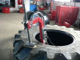 Oprava bočního průrazu traktorové pneu thermopressem