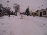 Odvoz sněhu z obce 2010